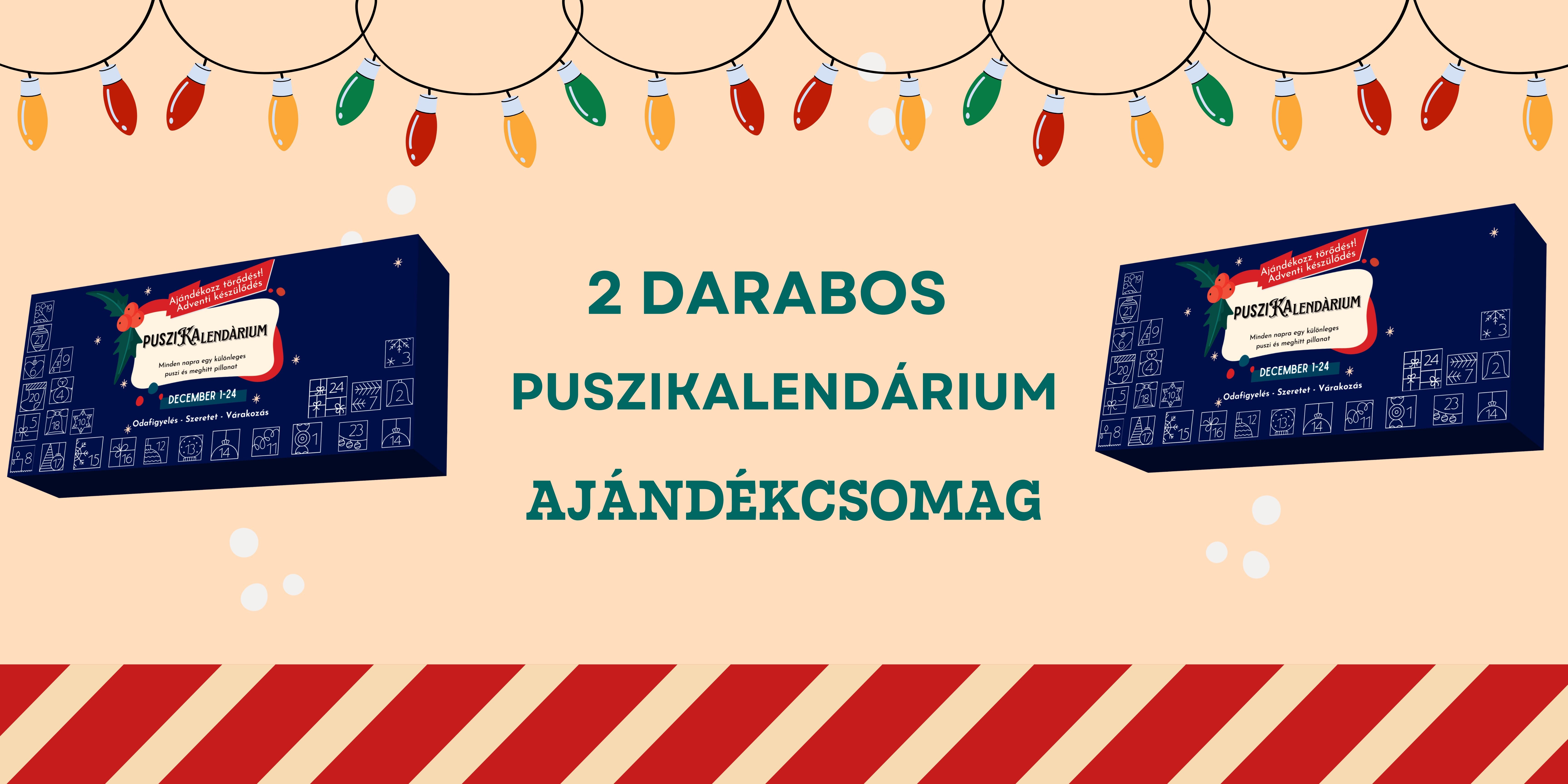 2 darabos Puszikalendárium ajándékcsomag